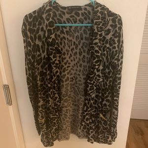 INC printed cardigan